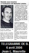 Le Télégramme de Brest, 6 avril 2006