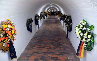 Couronnes en mémoire des marins allemands disparus