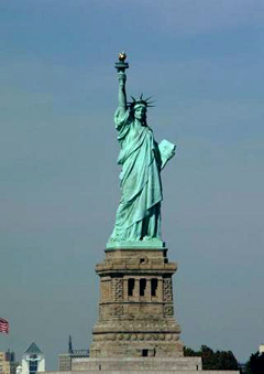 La célèbre statue de la Liberté à New York