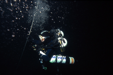 Vincent Gautron is diving