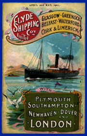 Une affiche de la Clyde Shipping Company