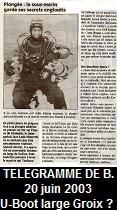 Le Télégramme de Brest, 20 June 2003