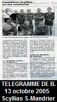 Le Télégramme de Brest, October 13, 2005