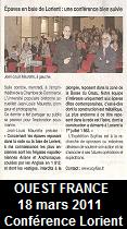 Ouest France, 18 mars 2011