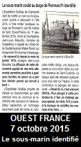 Ouest France, 07 octobre 2015